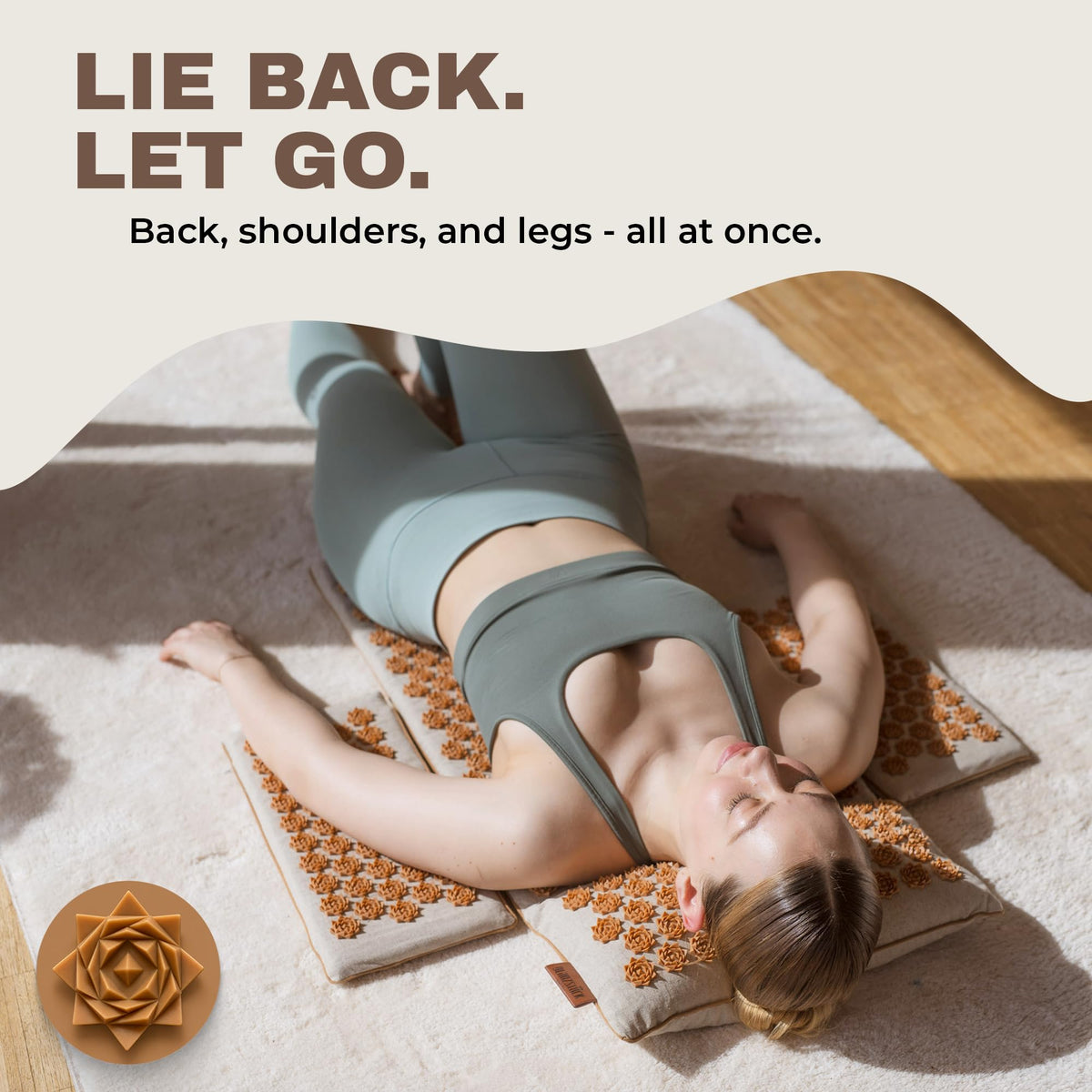 XXL Acupressure Mat Set with Pillow & Carry Bag N9812