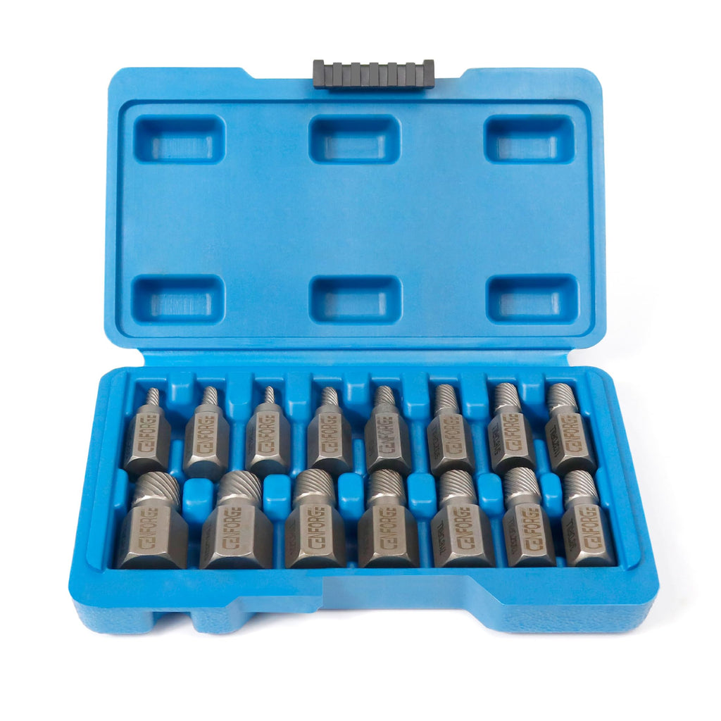 15 Pc Hex Head Screw Extractor Set Chrome Molybdenum Steel L219003