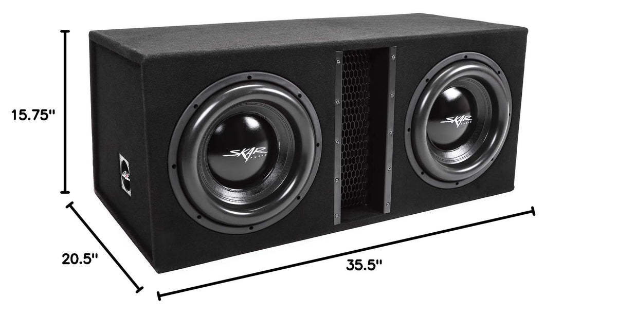 Dual 12" Vented Subwoofer Enclosure E151771