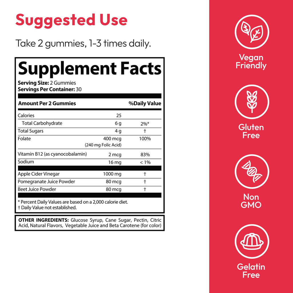 Keto ACV Gummies 1000 mg 60 Count Pack of 2 Vegan Gluten Free U4179