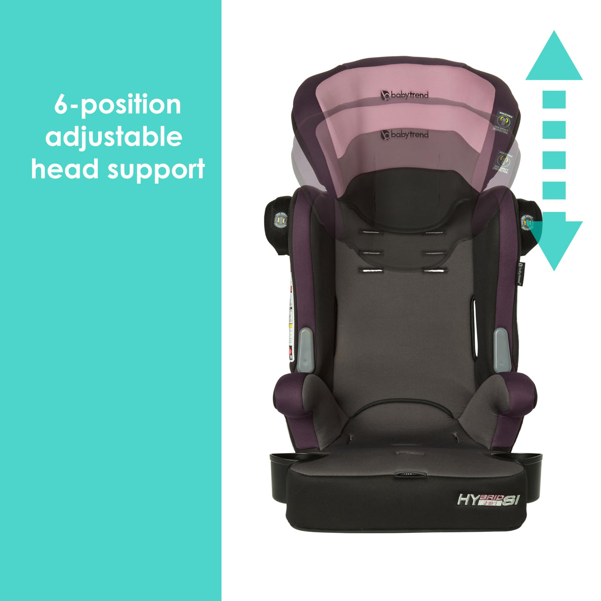 3-in-1 Booster Seat with Adjustable Headrest R798049