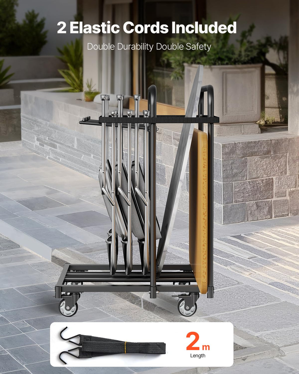 Folding Chair Rack 400 LBS Capacity Heavy-Duty Y7141