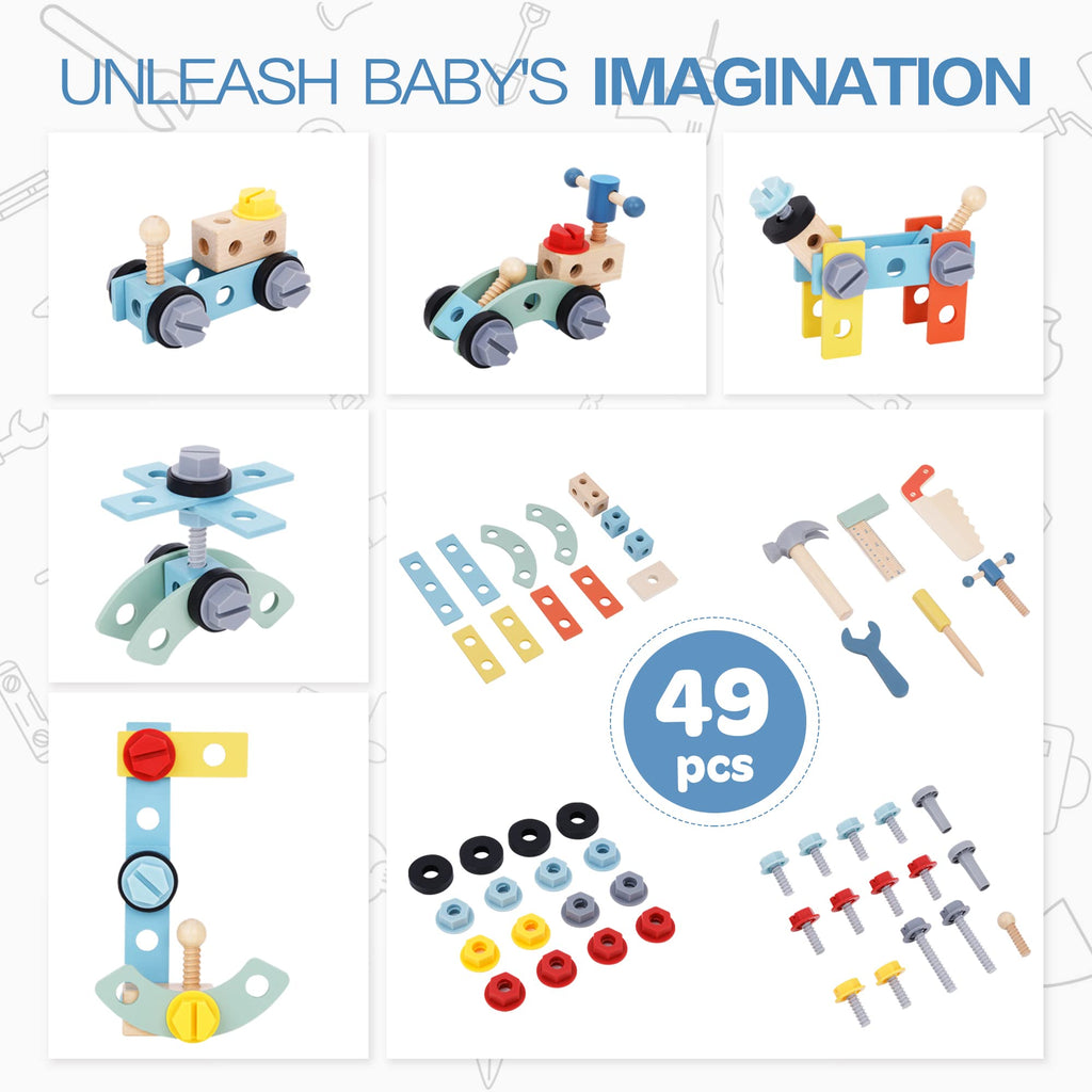 Wooden Baby Walker and Tool Bench F767