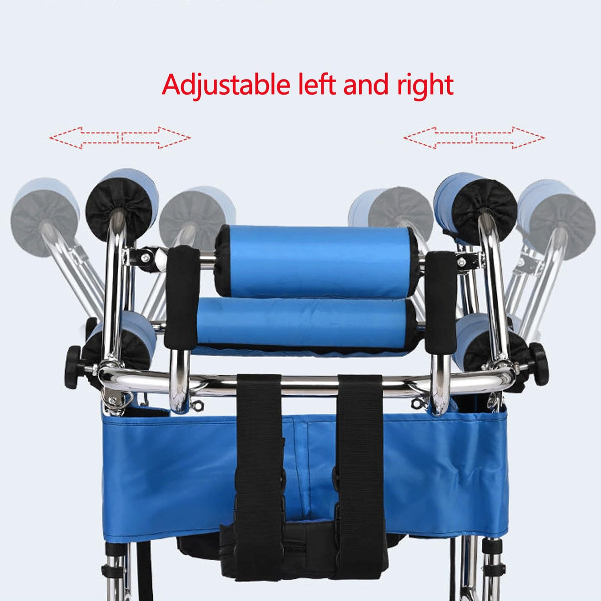 Folding Height-Adjustable Pediatric Walker with Stainless Steel Frame C61910