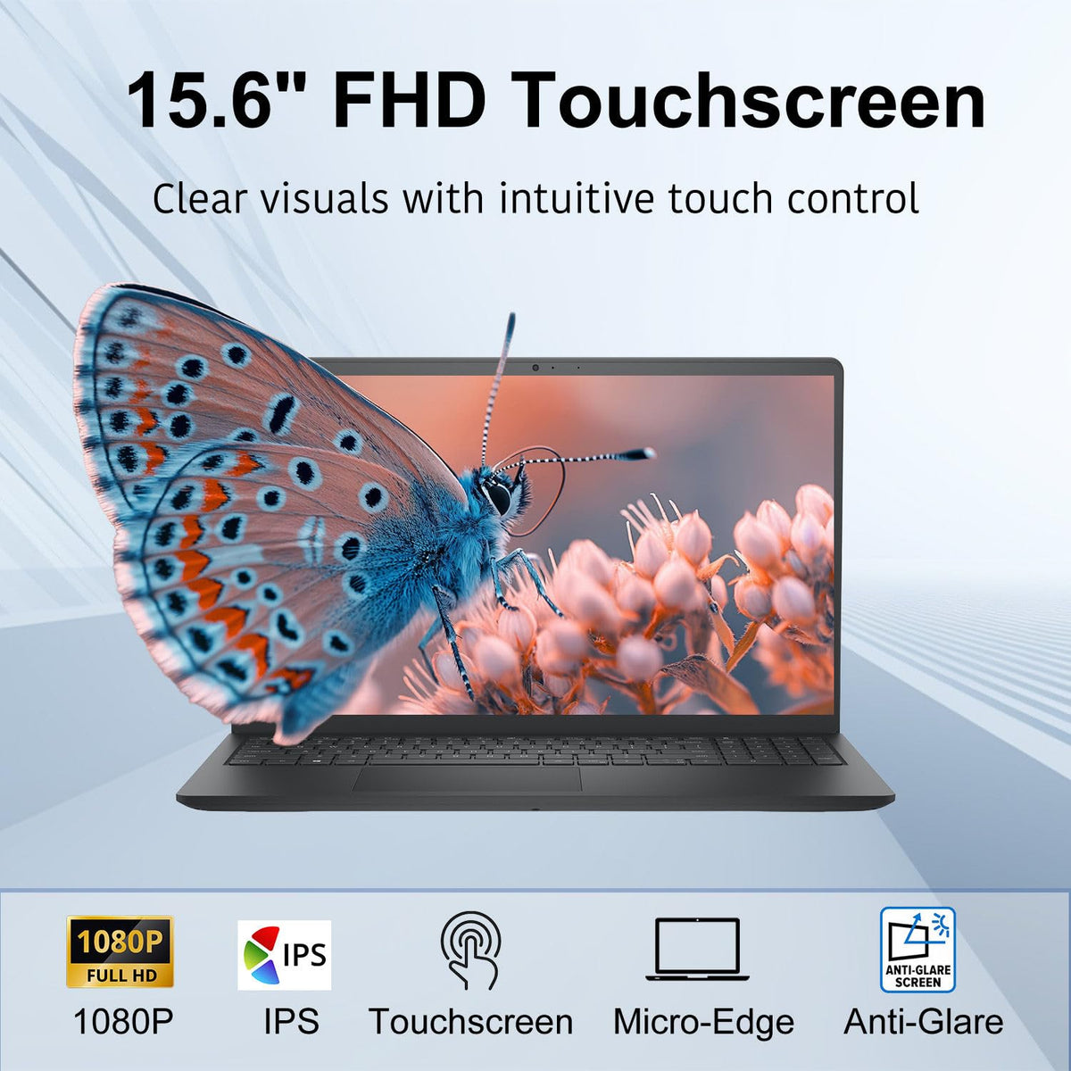15.6" FHD Touchscreen Laptop Intel Core i5 8GB RAM 512GB SSD Windows 11 U93156