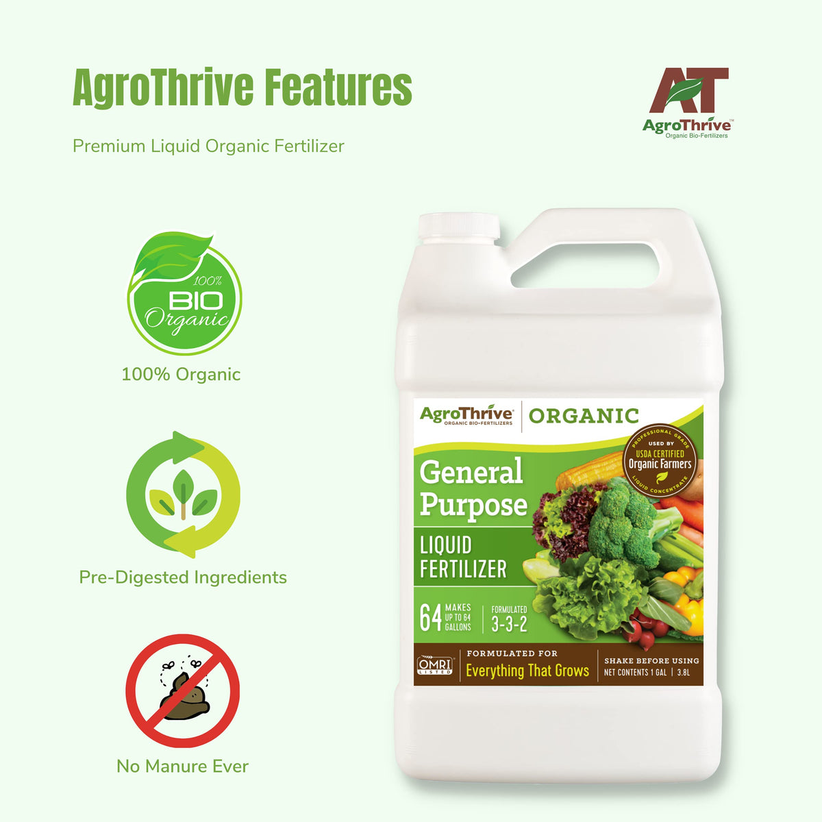Organic Liquid Fertilizer 1 Gal R677169