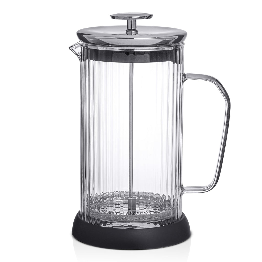 French Press Coffee and Tea Maker Set, 33.8oz Stainless Steel Borosilicate Glass D404