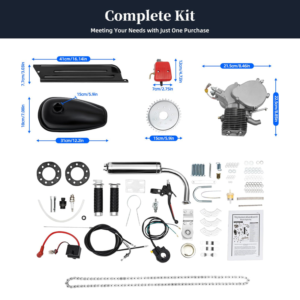 100cc 2 Stroke Bicycle Engine Motor Kit X207249