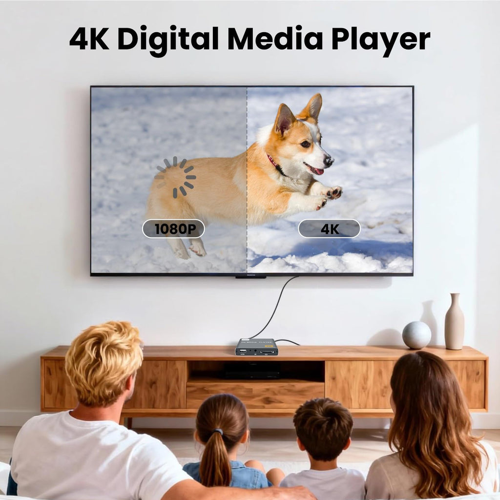 4K Full-HD Media Player with USB/SD Card Slot H384576