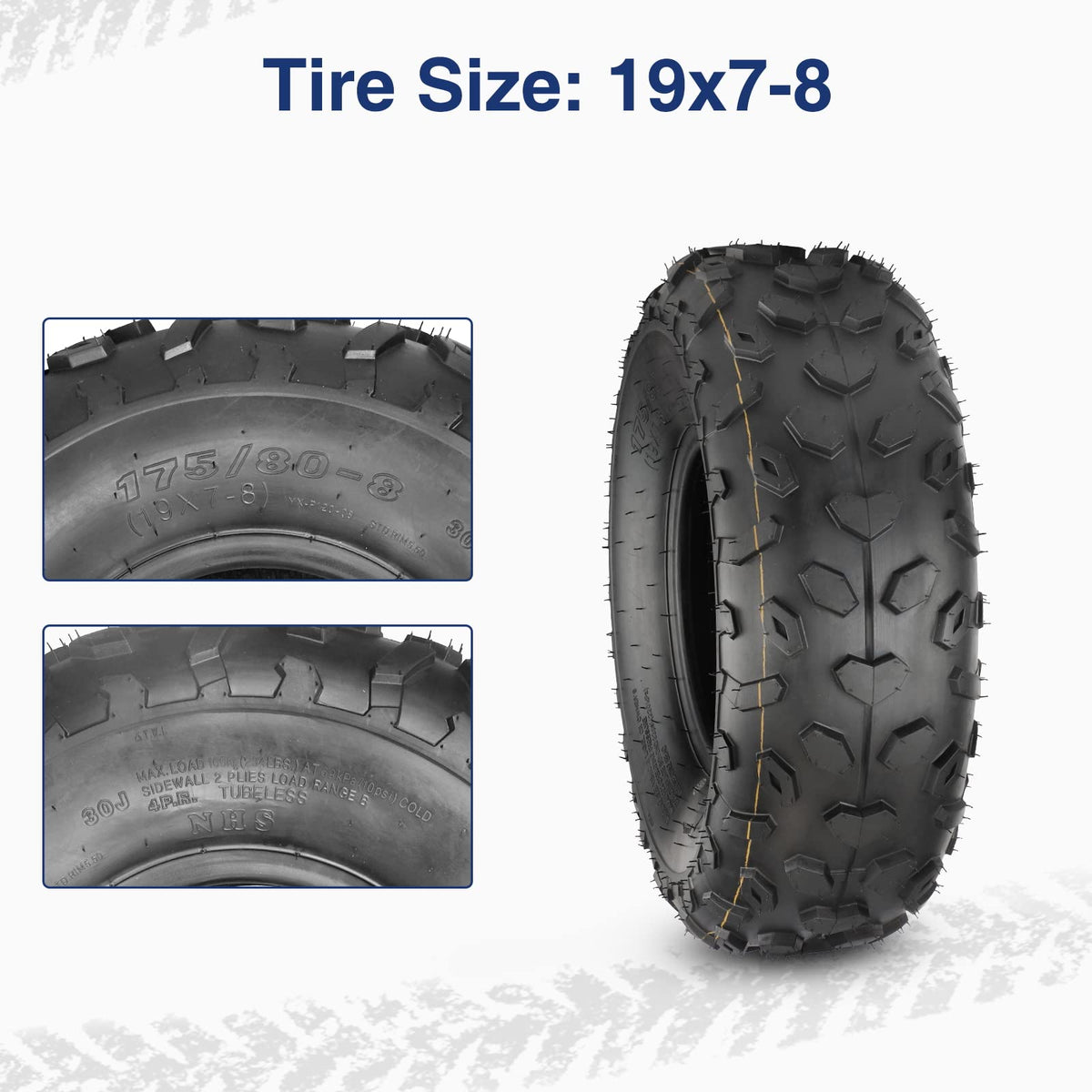 19x7-8 ATV UTV Off-Road Tires Set of 2 R4244