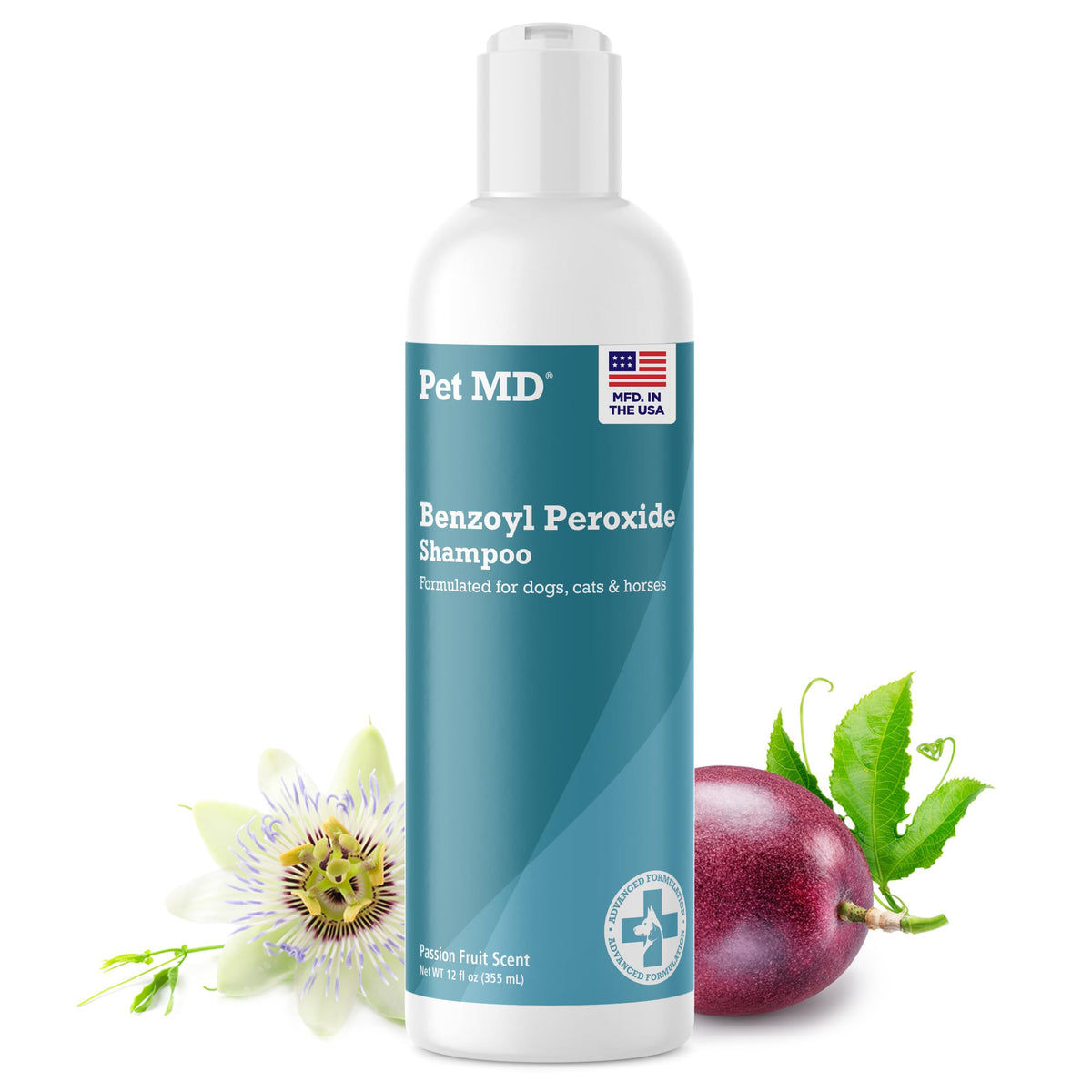 Benzoyl Peroxide Shampoo for Dogs, Cats, and Horses 12oz U83996