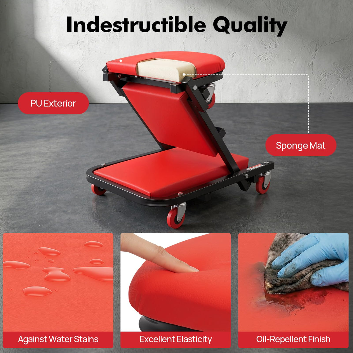 2 in 1 Heavy Duty Rolling Creeper Seat V446573