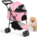 Pink 3 Wheels Pet Stroller M7798
