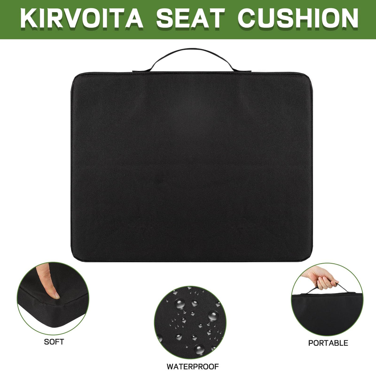 4 Pack Waterproof Oxford Fabric Bleacher Seat Cushions B947