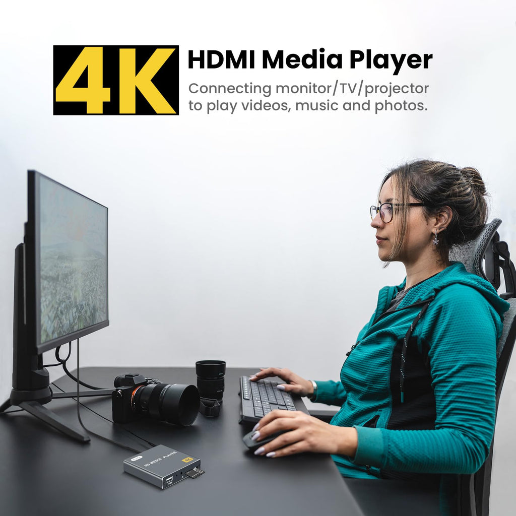 4K Full-HD Media Player with USB/SD Card Slot H384576
