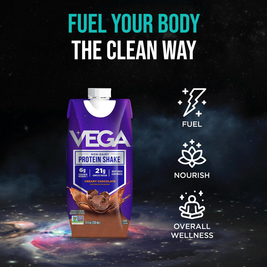Creamy Chocolate Vegan Protein Shake 21g 330ml 12 Pack V52036