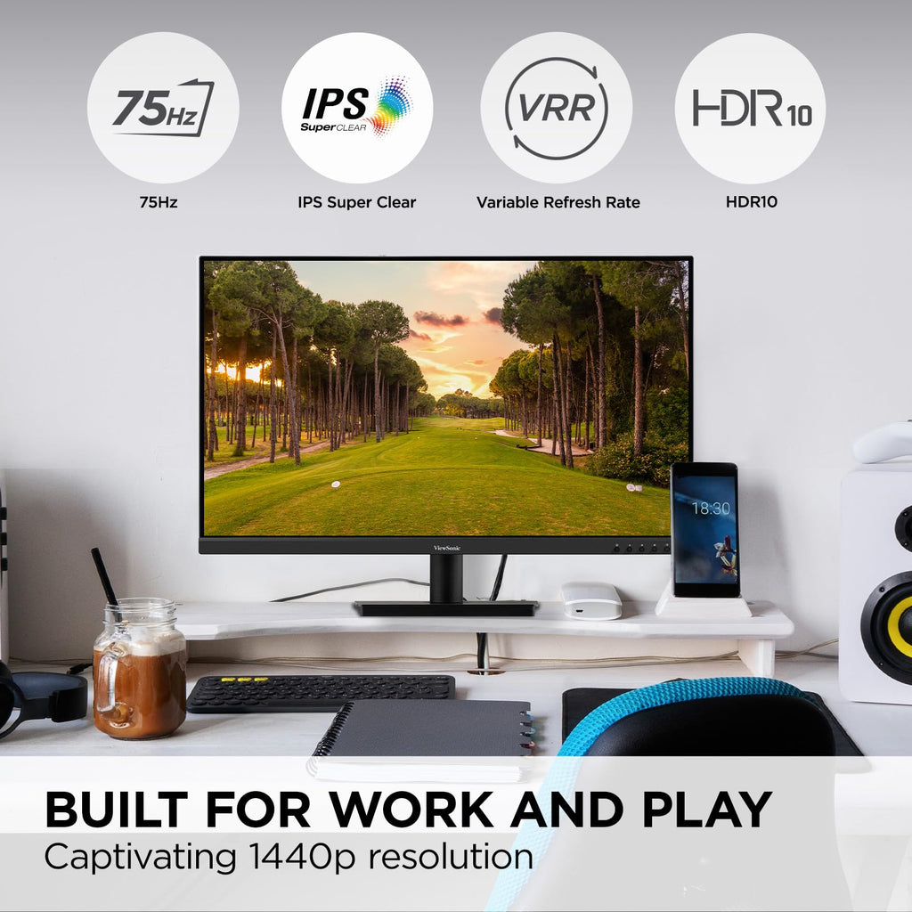 32 Inch QHD 1440p IPS Computer Monitor T8977