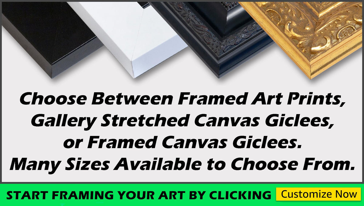 Custom Framed Art Print Giclee Print or Canvas S5071
