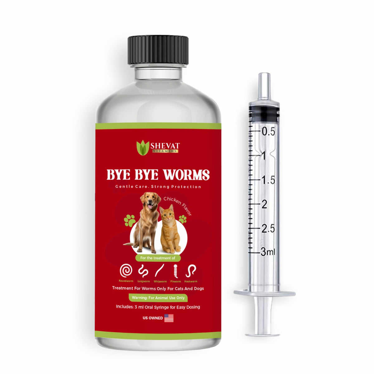 2 oz Chicken Flavor Liquid Dewormer I8904