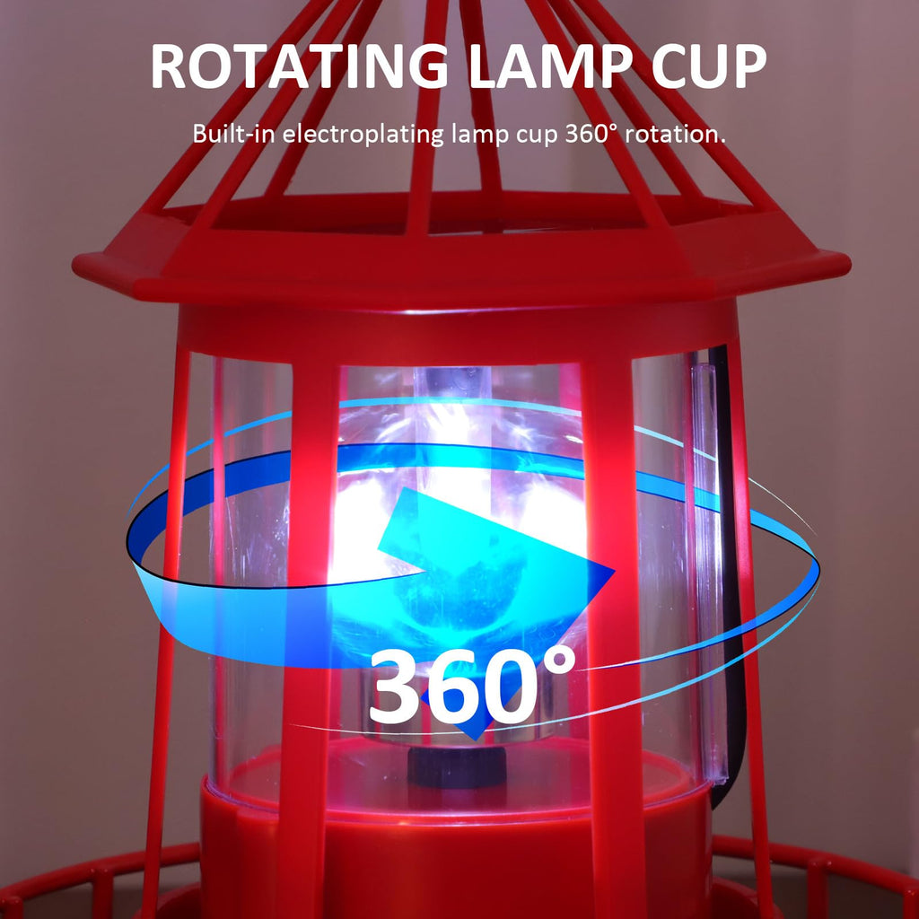Solar Powered Rotating Iron Outdoor Garden Light A324