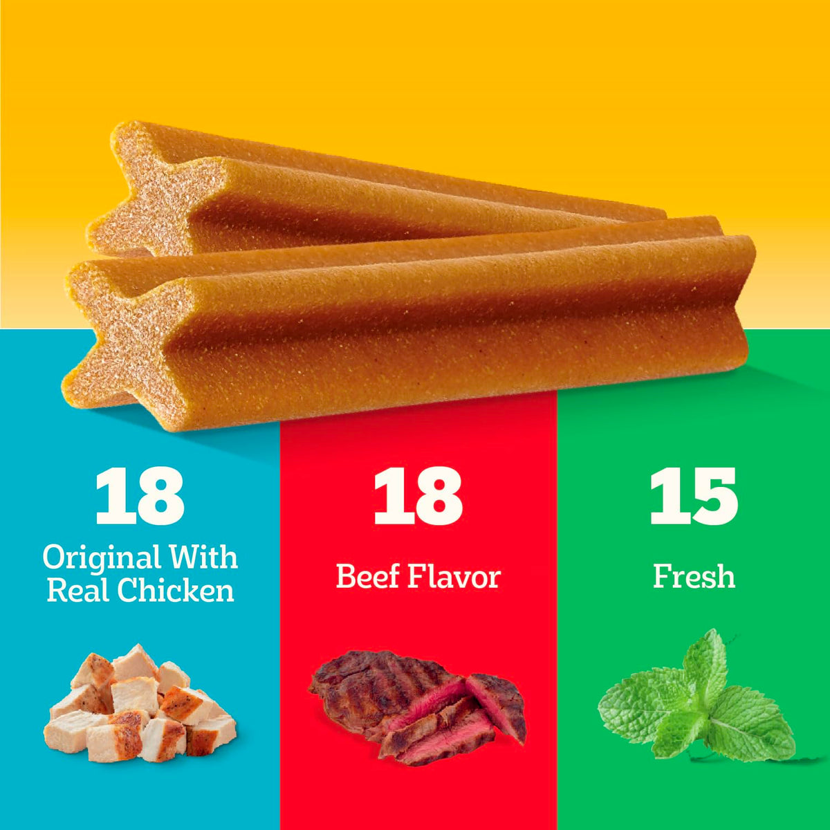 Large Breed Dental Dog Treats, 51 Count W47766