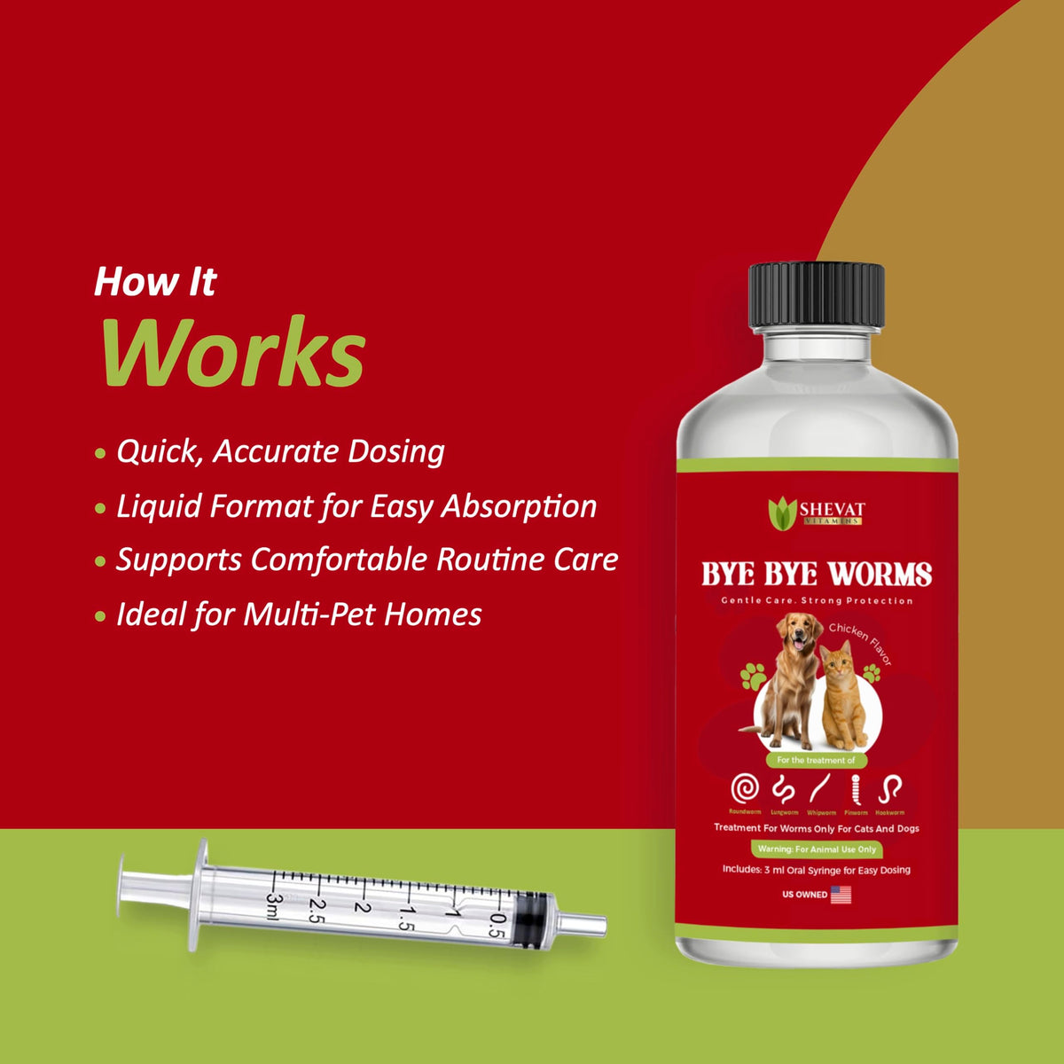 2 oz Chicken Flavor Liquid Dewormer I8904