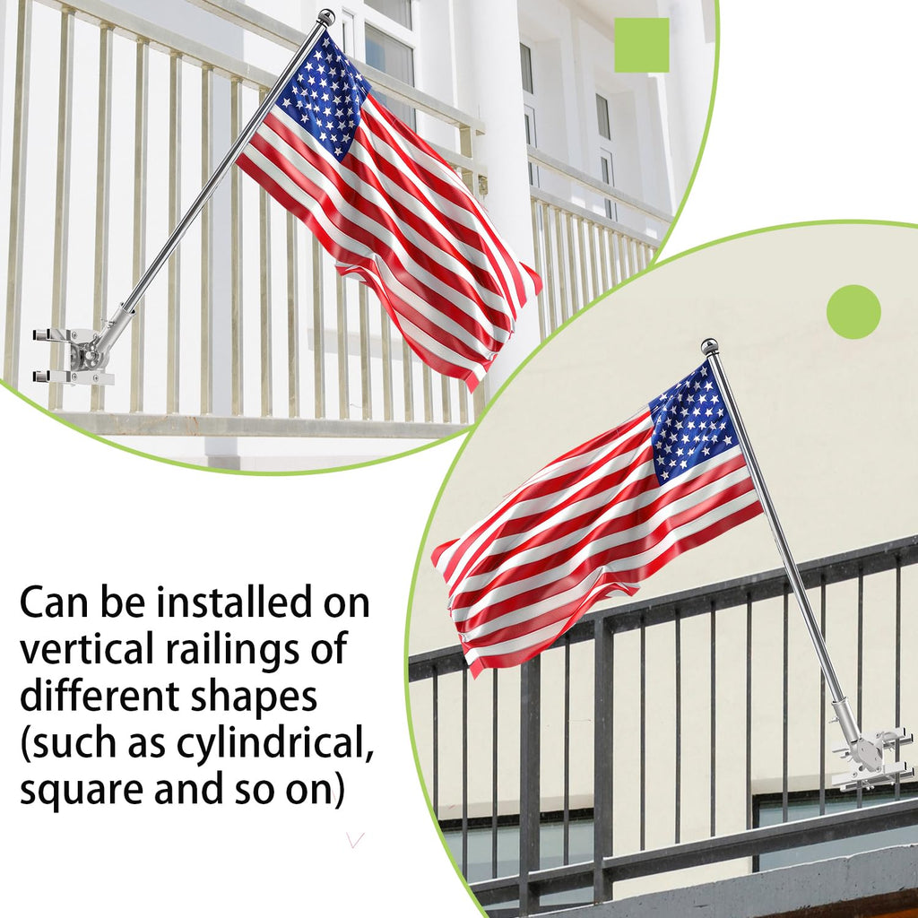 316 Stainless Steel Flagpole Holder for 1-Inch Flagpoles F480797