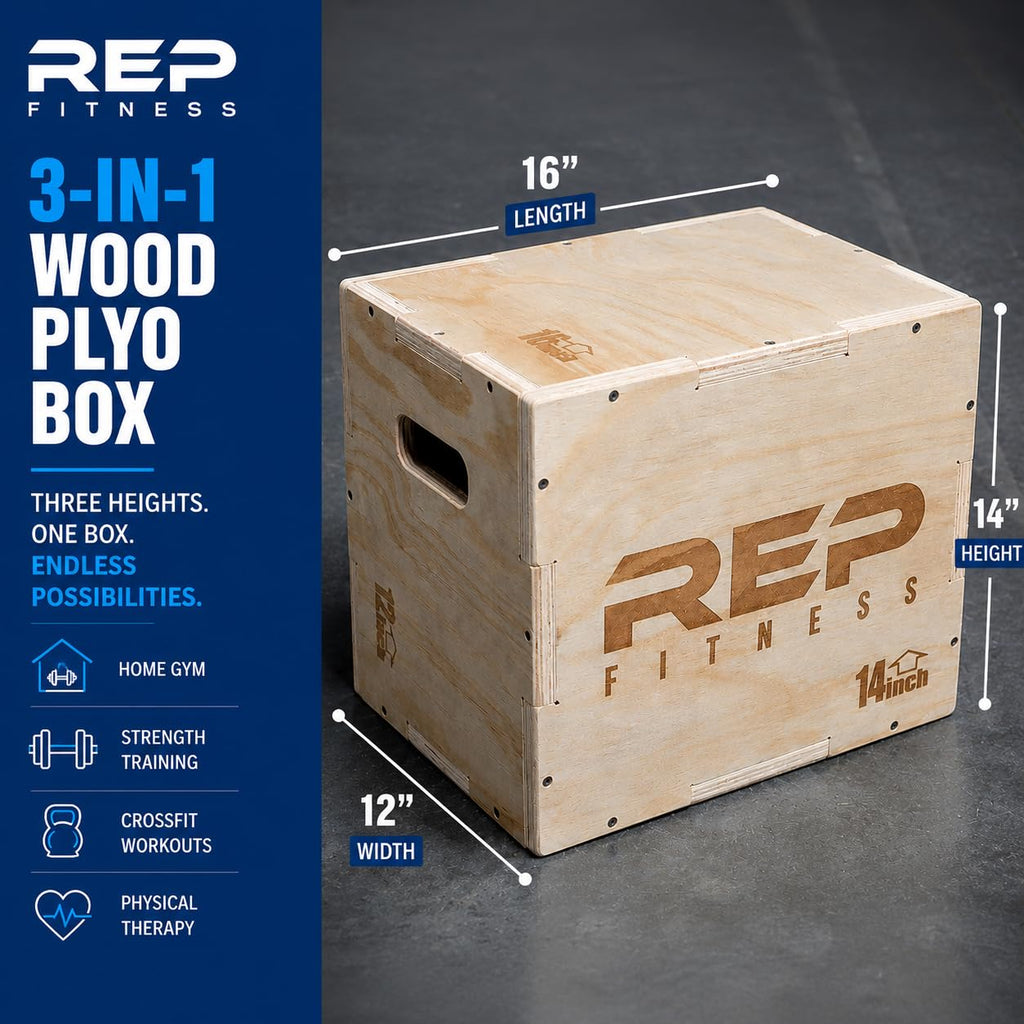 Wood Jump Box 12 to 30" Range of Wooden Step Platforms R625