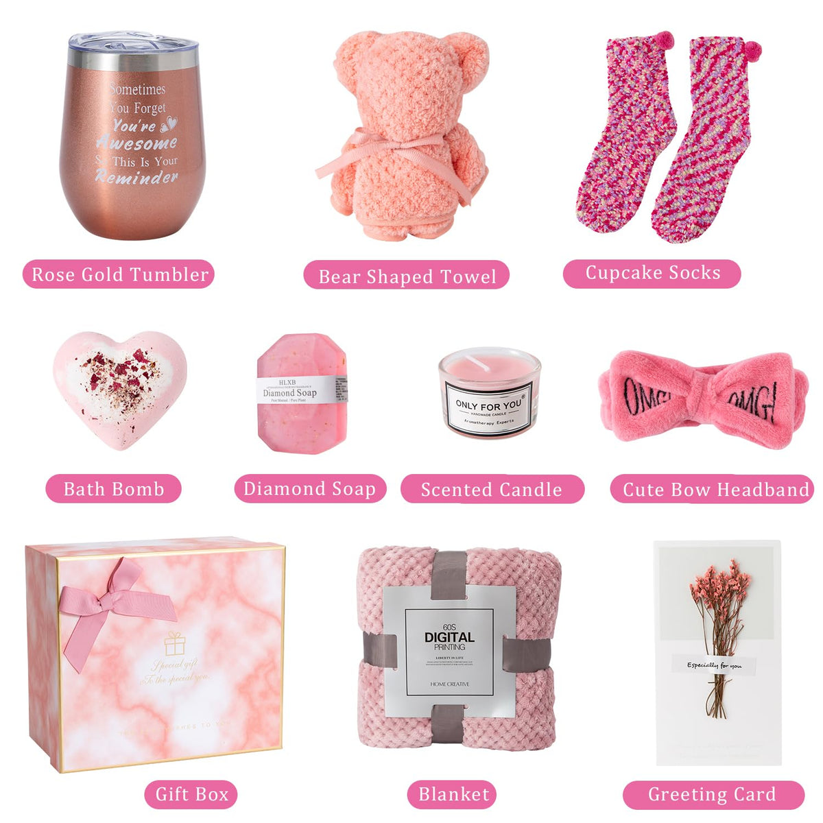 Self Care Gift Set with Blanket C5769