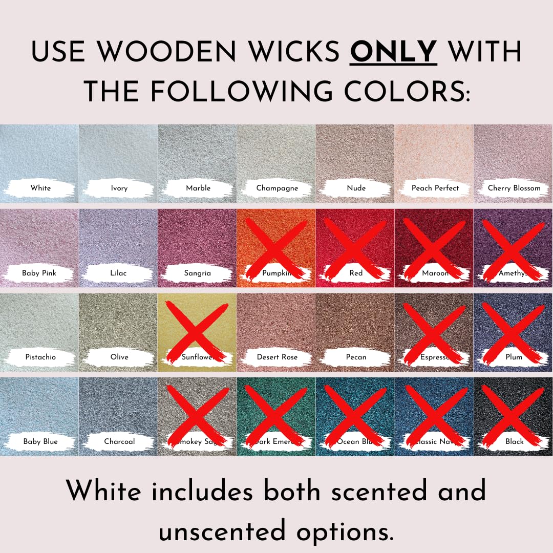 15 Pack Wooden Candle Wicks F1691