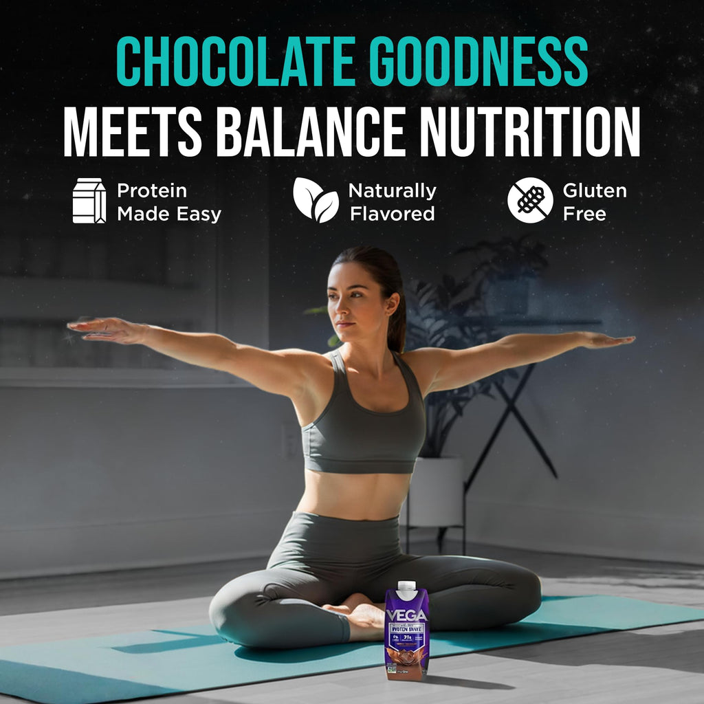 Creamy Chocolate Vegan Protein Shake 21g 330ml 12 Pack V52036