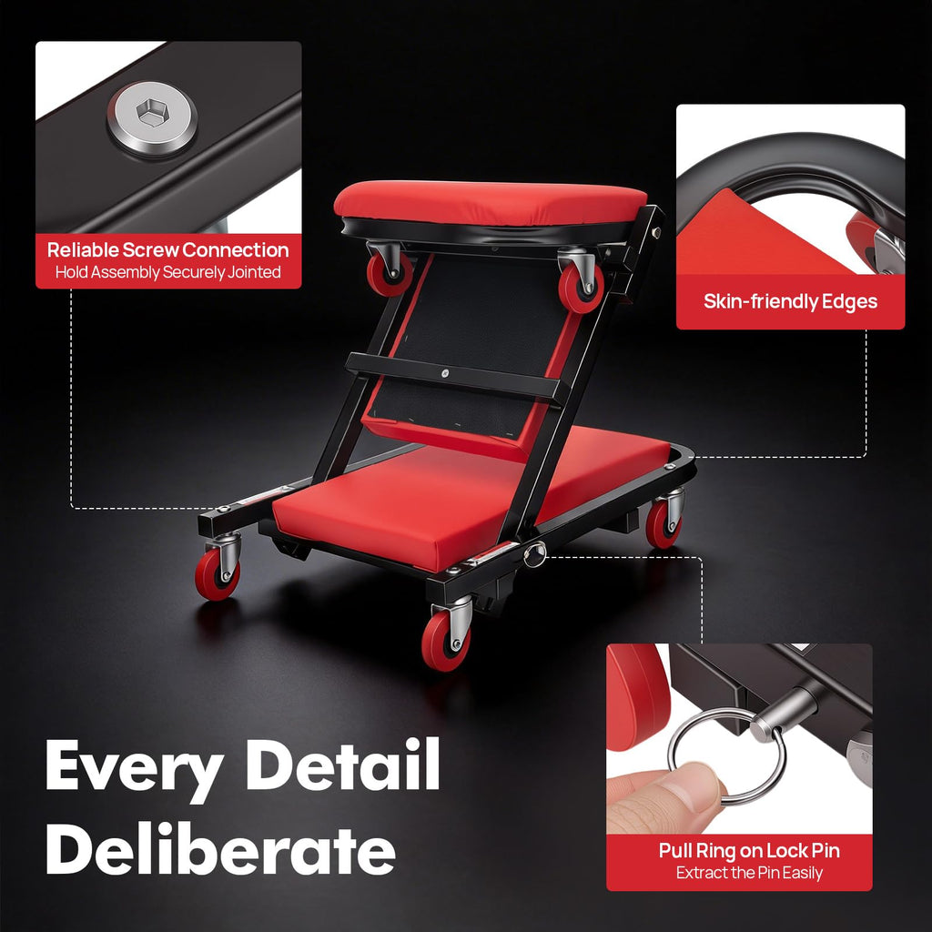 2 in 1 Heavy Duty Rolling Creeper Seat V446573