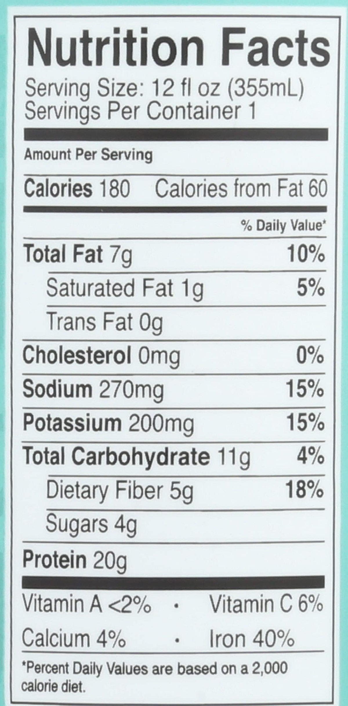 Dark Chocolate Plant Based Protein Shake D97453