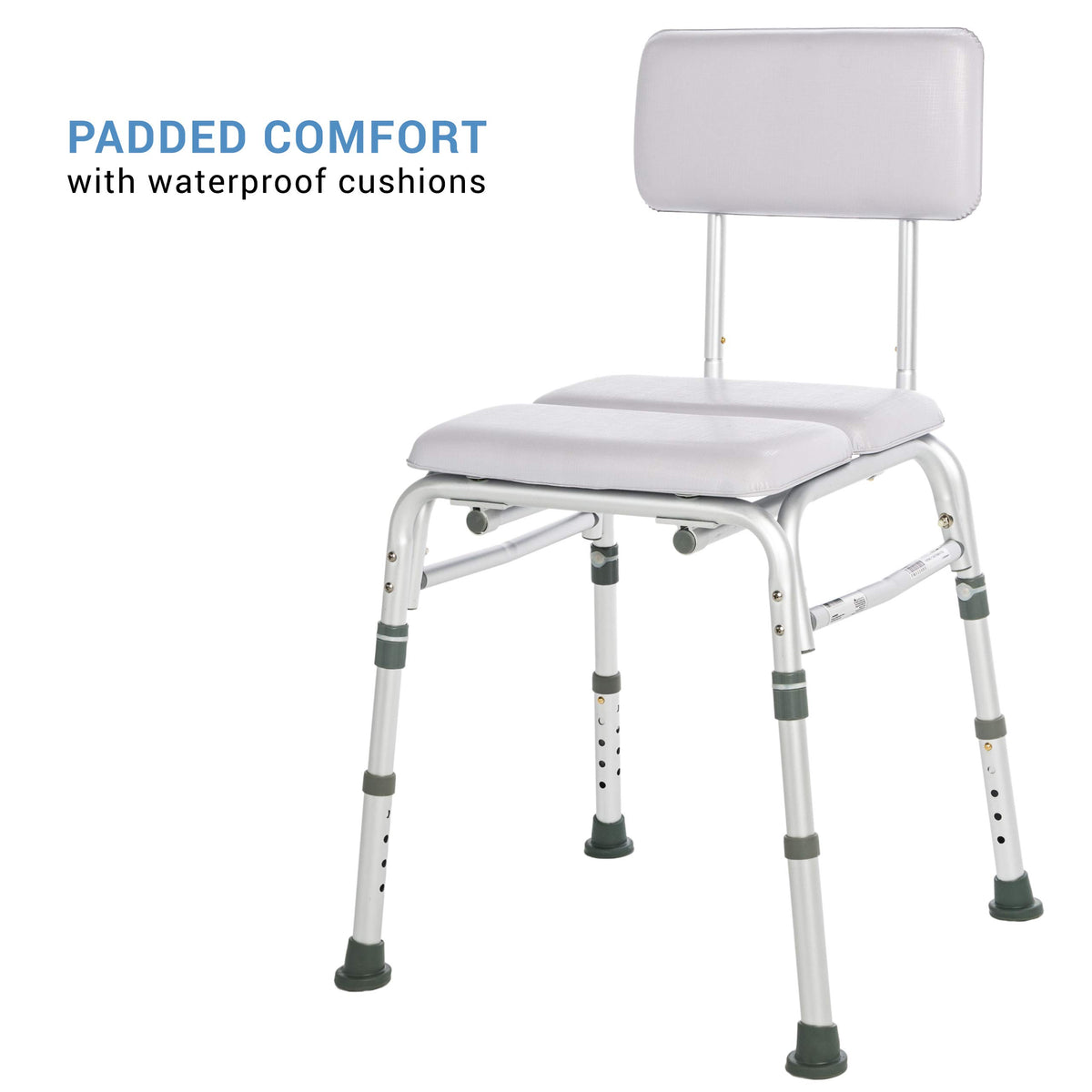 Padded Shower Chair with Backrest X7829