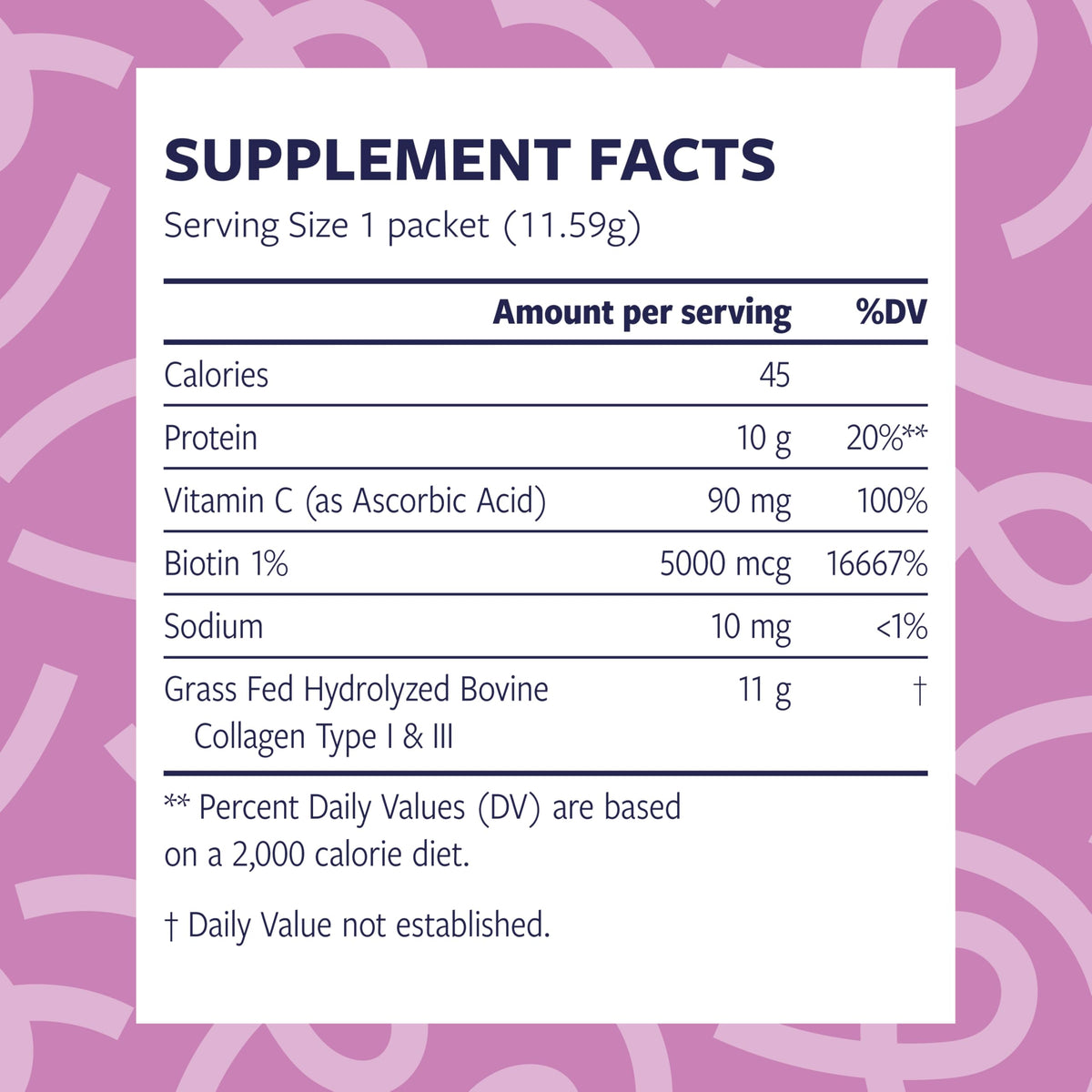 Hydrolyzed Collagen Peptides Powder Packets 20 Servings W6257
