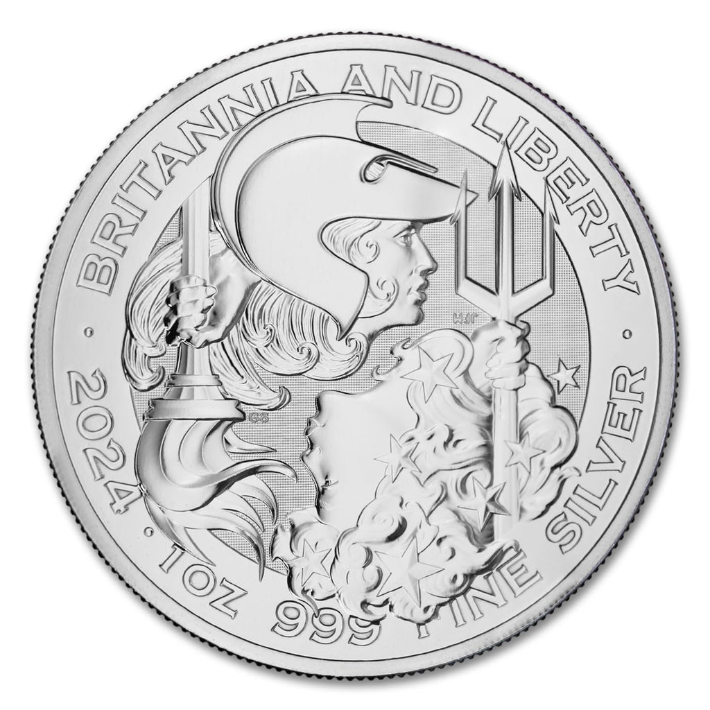 1 oz British Silver Britannia and Liberty Coin O42848