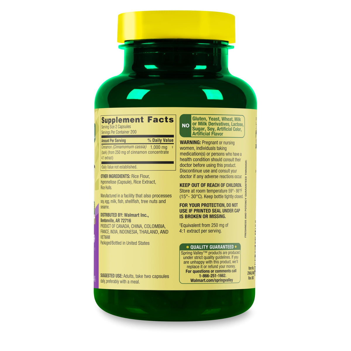 Cinnamon 1000 mg 400 Count Dietary Supplement V95934