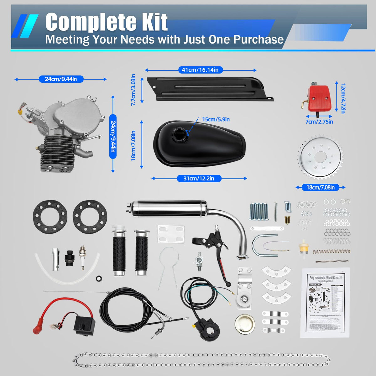 2 Stroke Air Cooling Bicycle Engine Kit P707893