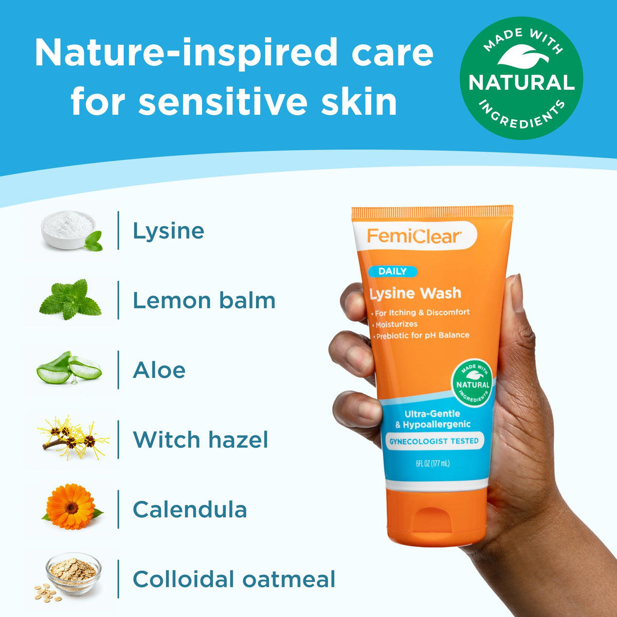 Lysine Feminine Wash 6 fl oz O25072