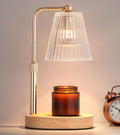 Gold Candle Warmer Lamp with Timer Dimmable with 2 Bulbs Z538059