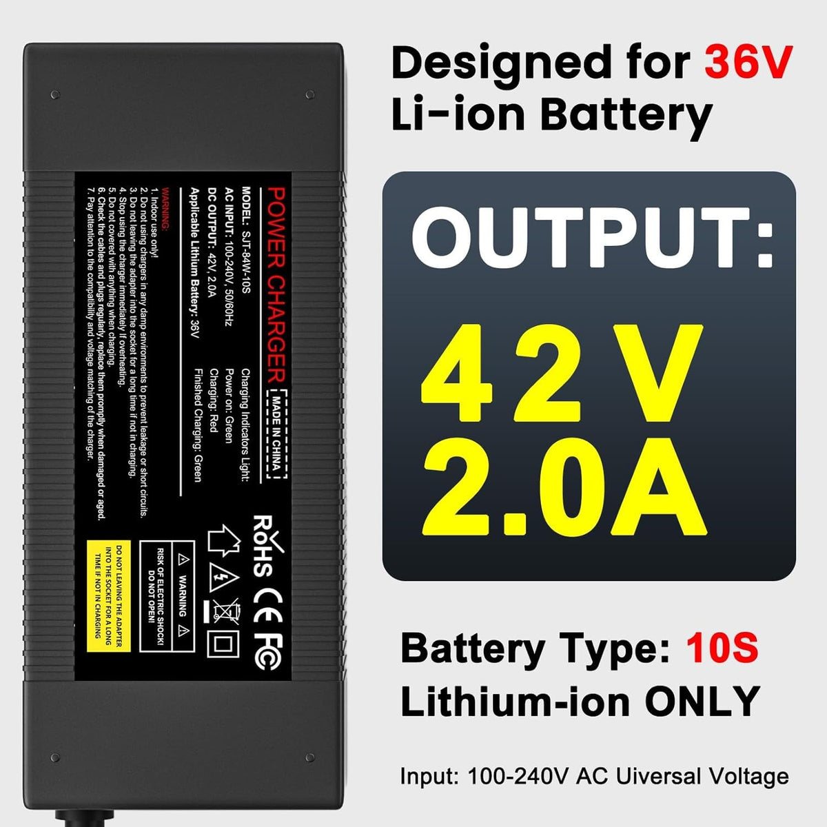42V 2A Lithium Battery Charger G8386