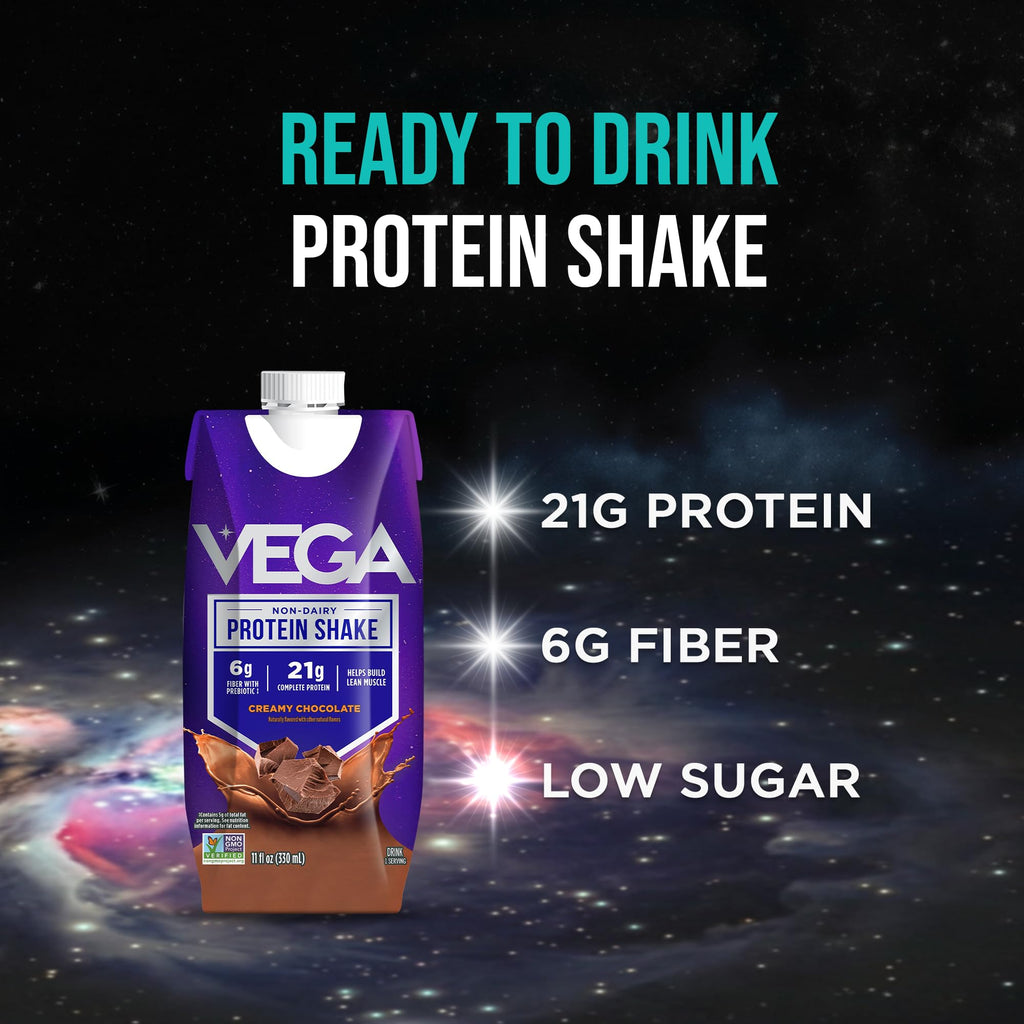 Creamy Chocolate Vegan Protein Shake 21g 330ml 12 Pack V52036