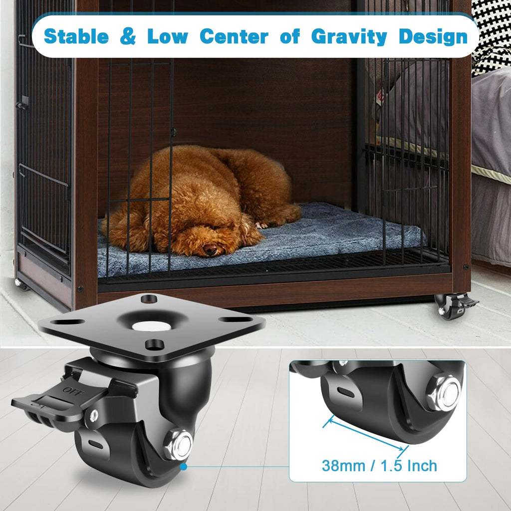 2-Inch Heavy Duty Casters Set of 4 with Brake A11636