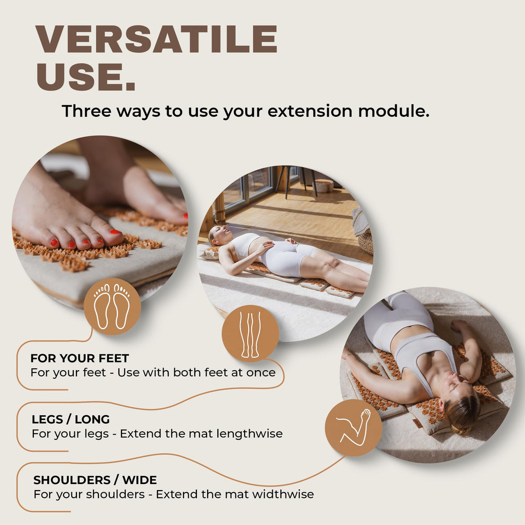 XXL Acupressure Mat Set with Pillow & Carry Bag N9812