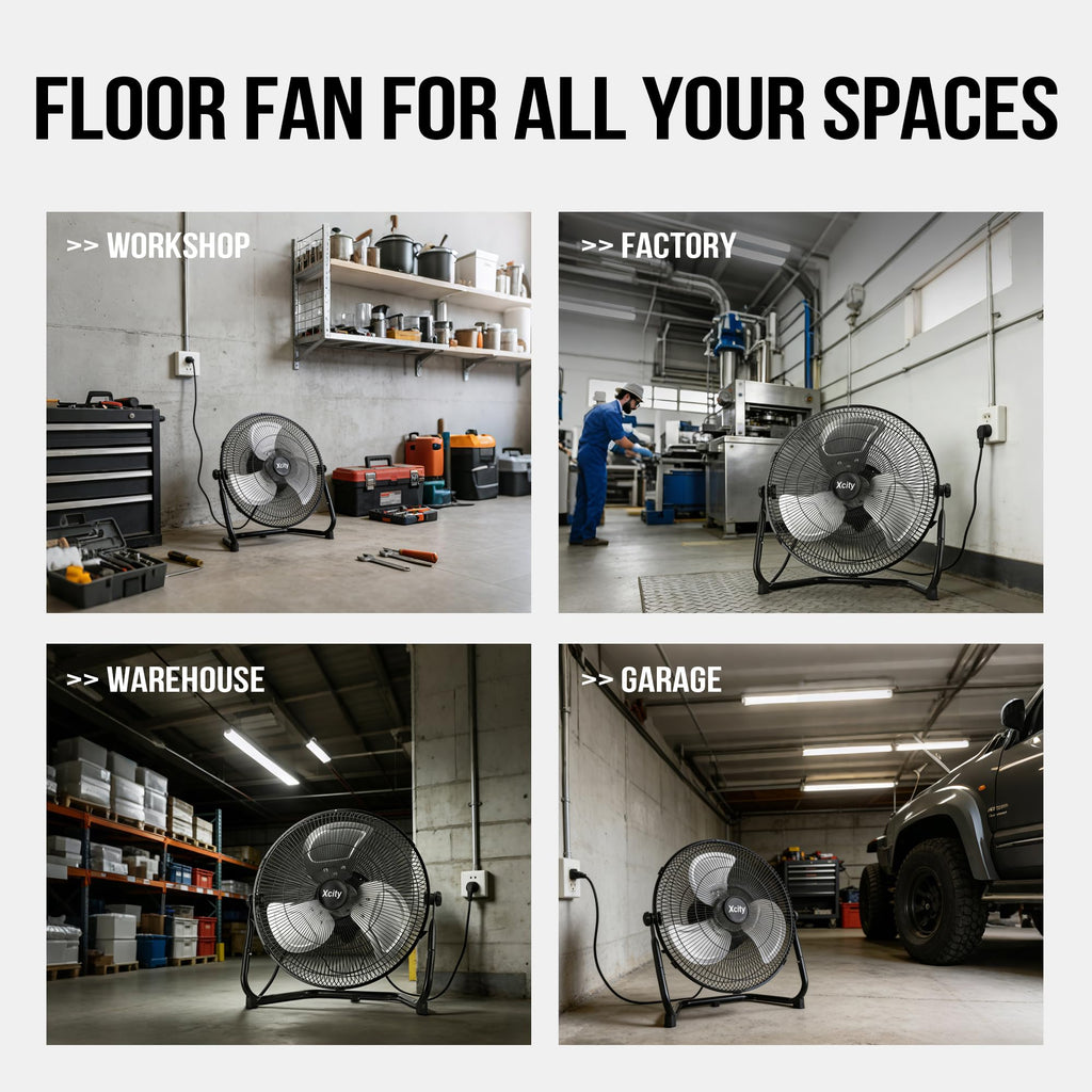 18 Inch Metal Floor & Box Fan R831