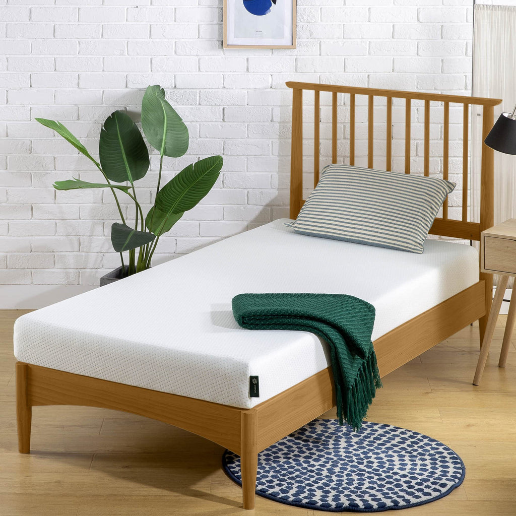 5 Inch Memory Foam Mattress, Twin, Medium Firmness, White Z761