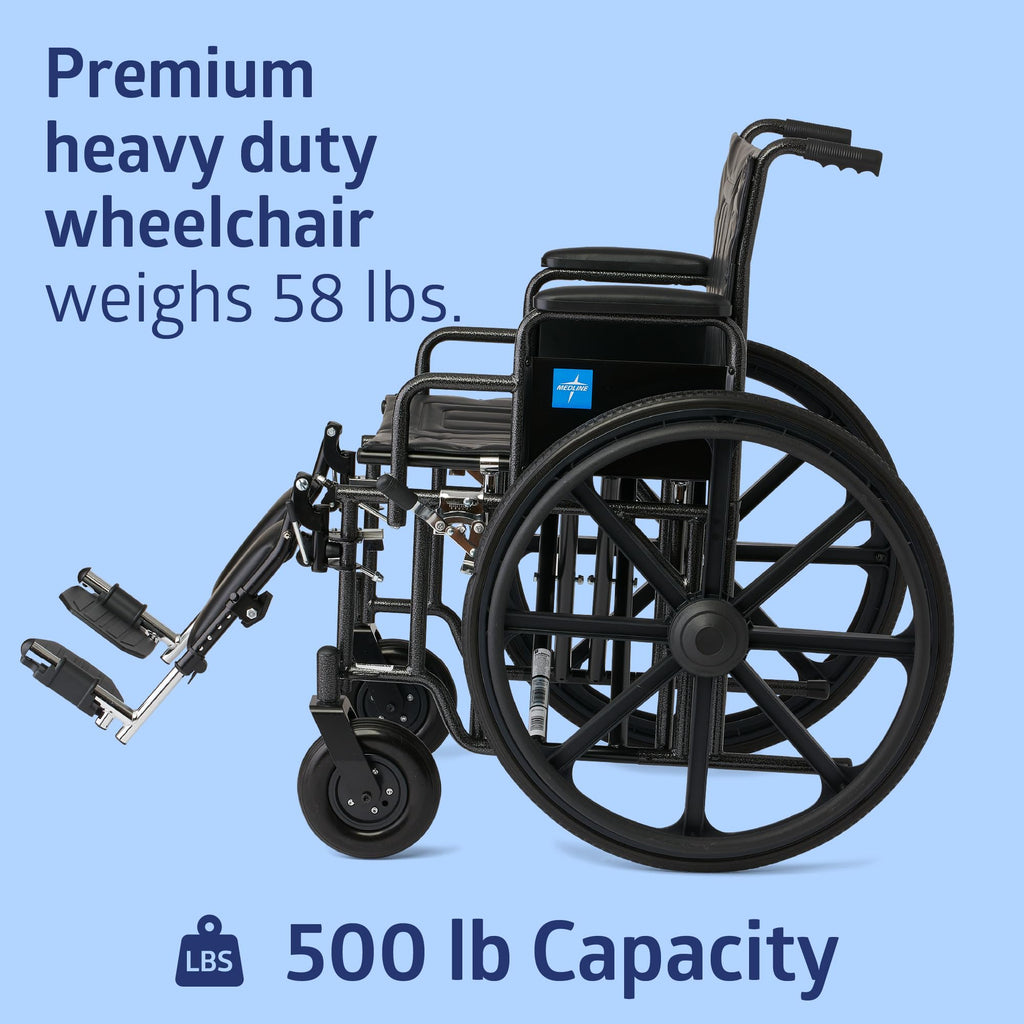 Extra-Wide Bariatric Wheelchair with 22" Wide Seat T9102