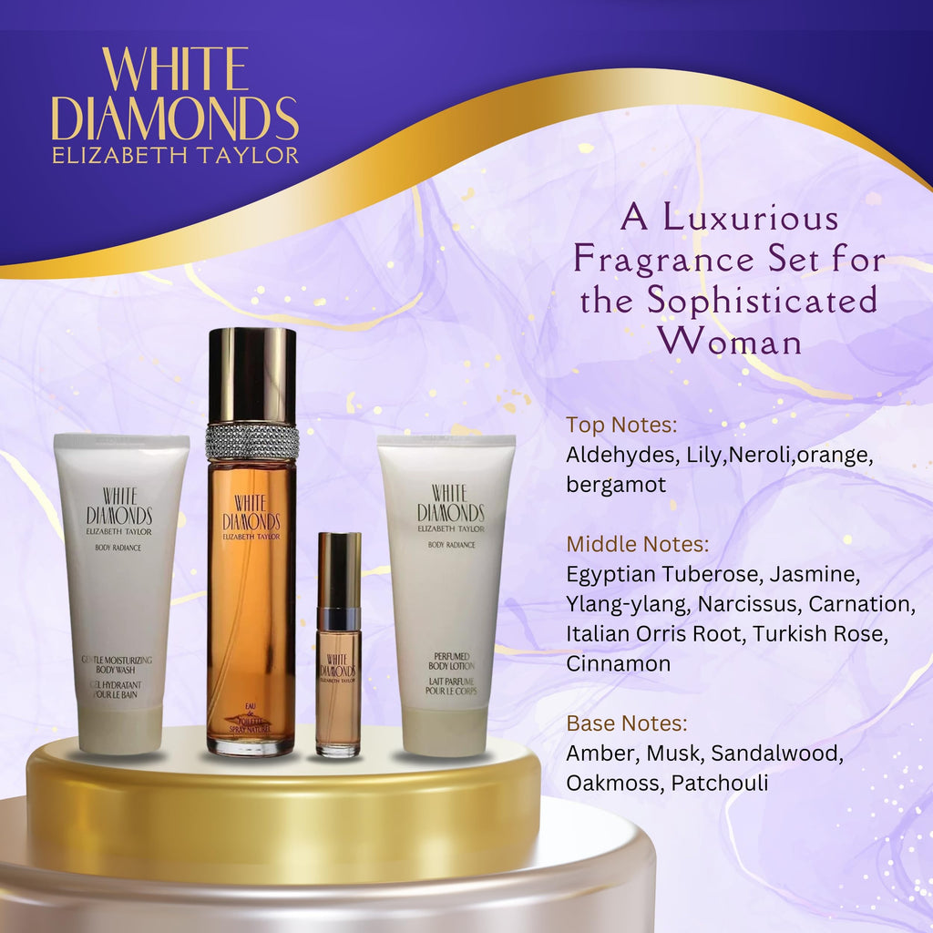 White Diamonds 4 Piece Fragrance Gift Set T695246