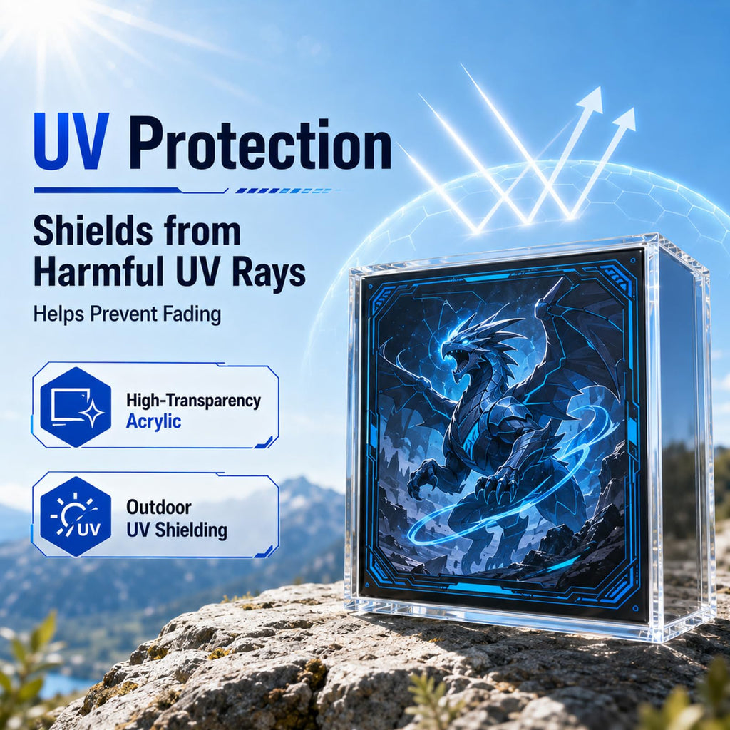 2 Pack Clear Acrylic Display Box with Magnetic Lid I209