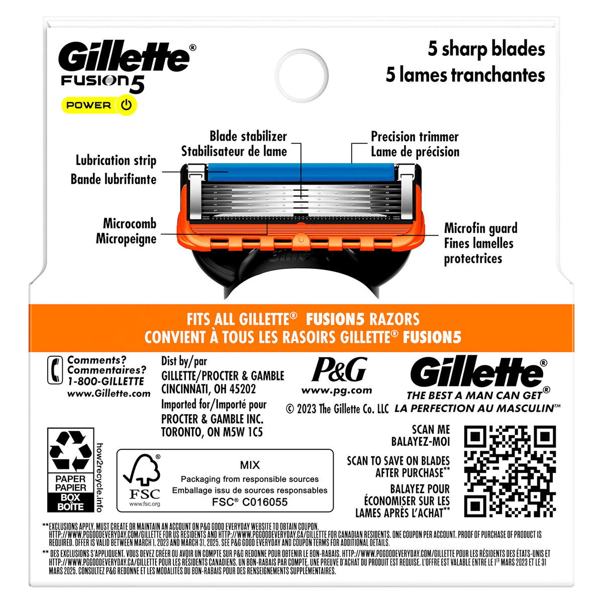 Razor Blade Refills, 4 Count E168